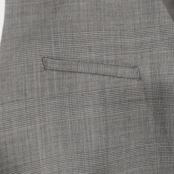 Express - glen pattern gray wool blend button vest - Picture 3 of 7